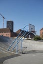 View of a basketball playground