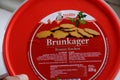 Brun cookies or brunkage or brune kuchen in danish capital Royalty Free Stock Photo