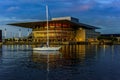 Copenhagen Denmark Opera Building at Dusk Royalty Free Stock Photo