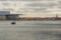 COPENHAGEN, DENMARK: Opera House. It is located on the island of Holmen in central Copenhagen Royalty Free Stock Photo