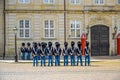 COPENHAGEN, DENMARK: Royal Life Guards at Amalienborg Palace, Copenhagen, Denmark