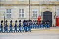 COPENHAGEN, DENMARK: Royal Life Guards at Amalienborg Palace, Copenhagen, Denmark