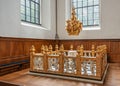 Baptismal font corner, Vor Frelsers church, Copenhagen, Denmark