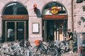 Copenhagen, Denmark - September 14, 2019. Hard Rock Cafe in the downtown of Copenhagen, the City Hall area Royalty Free Stock Photo