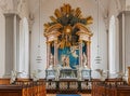 Main altar of Vor Frelsers Church, Copenhagen, Denmark