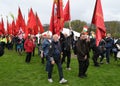 DANES CELEBRATE LABOUR DAY 1ST MAY 2018 Royalty Free Stock Photo