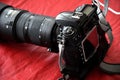 PHOTOJOURNALISM LONG AND CAMERA D300 Royalty Free Stock Photo