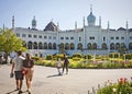 Copenhagen, Denmark: Tourists and Moorish Palace at Tivoli Gardens