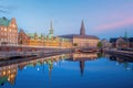 Copenhagen downtown city skyline in Denmark Royalty Free Stock Photo