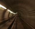 Copenhagen metro rail tunnel