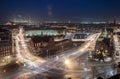 Copenhagen night cityscape