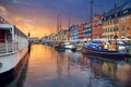 Copenhagen, Nyhavn Canal. Royalty Free Stock Photo