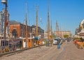 Copenhagen, Nyhavn famous landmark and entertainment district Royalty Free Stock Photo