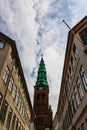 Copenhagen old town and copper spiel of Nikolaj Church