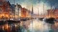 Copenhagen\'s Enchanting Canals: An Impressionistic Masterpiece Unveiled