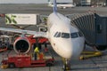 Ground handling and refueling of airplane