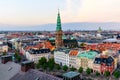 Copenhagen Skyline Panoramic Cityscape Royalty Free Stock Photo