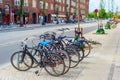 Copenhagen street bicycles parking