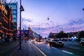 Copenhagen Twilight Street View in Denmark