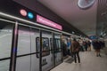 Copenhagen, Zealand Denmark - 29 9 2019: People trying new M3 Cityringen metro line. Marmorkirken Station