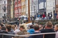 Copenhaguen city center. Nyhavn canal cityscape colorful buildings. Denmark