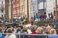 Copenhaguen city center. Nyhavn canal cityscape colorful buildings. Denmark