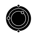 Copernican system,  Vector icon which can easily modify or edit Royalty Free Stock Photo
