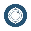 Copernican system,  Vector icon which can easily modify or edit Royalty Free Stock Photo