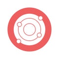 Copernican system Vector icon which can easily modify or edit Royalty Free Stock Photo