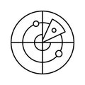 Copernican system, Vector icon which can easily modify or edit Royalty Free Stock Photo