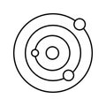Copernican system Vector icon which can easily modify or edit Royalty Free Stock Photo