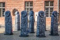 Copernicus Solar System statues in Olsztyn, Poland