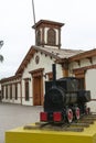 Old locomotive used on the Copiapo Caldera railway. Chile
