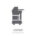 copier icon. Trendy copier logo concept on white background from