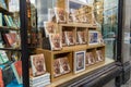 Copies of Prince Harry's book, Spare, on display in a shop window in the UK.