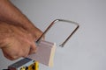 Coping with Saw Royalty Free Stock Photo