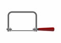 Coping saw. Simple flat illustration.