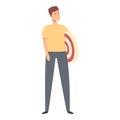 Coping skills boy icon cartoon vector. Support therapy
