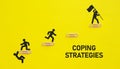 Coping Strategies are shown using the text Royalty Free Stock Photo