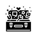 coping toolbox mental health glyph icon vector illustration