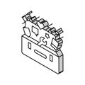 coping toolbox mental health isometric icon vector illustration