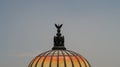 The copola of the Palacio de Bellas Artes Palace of Fine Arts with its metal sculpture on top, Mexico City Royalty Free Stock Photo