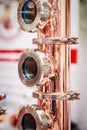 Copper alembic for making alcohol Royalty Free Stock Photo