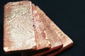 Copper bars invest money scrap copper precious metal gold silver scrap yard casting metal