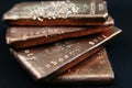 Copper bars invest money scrap copper precious metal gold silver scrap yard casting metal Royalty Free Stock Photo