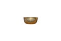 Copper bowl with decorative Chinese inscriptions, isolated on a white background with a clipping path. Royalty Free Stock Photo