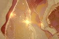 Copper, brass and gold marble texture with sparkles Royalty Free Stock Photo