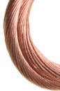 Copper cable, non-ferrous metals Royalty Free Stock Photo