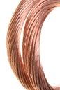Copper cable, non-ferrous metals Royalty Free Stock Photo