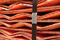 Detail of Copper Cathodes Royalty Free Stock Photo